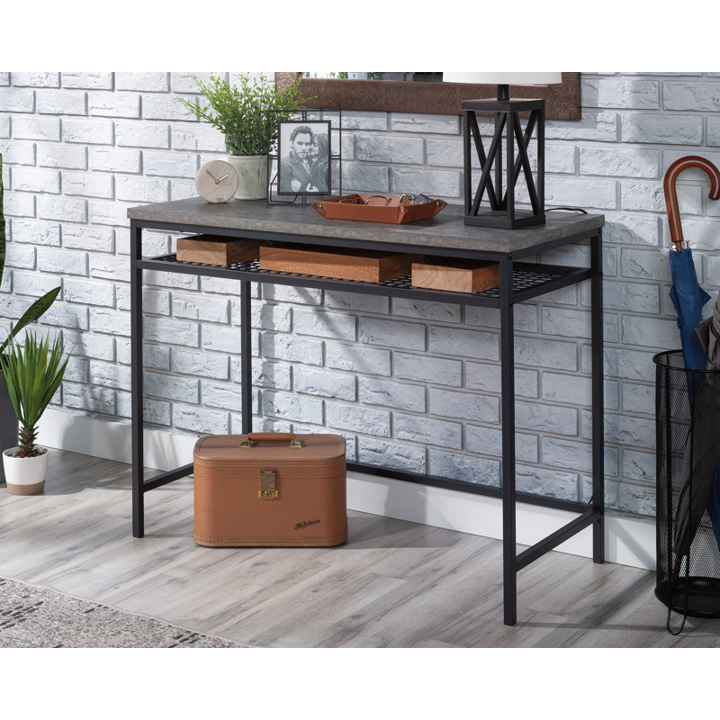 Bureau d'écriture avec rangement en gris ardoise