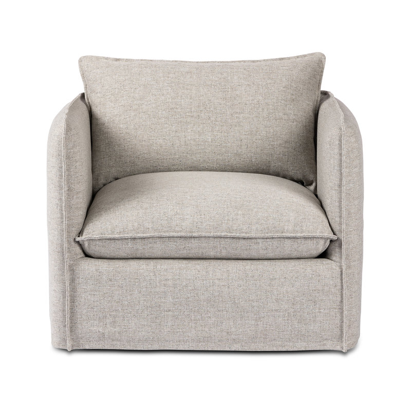 Andre Swivel Armchair, Alessi Slate Polypropylene/Olefin