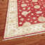 Oushak Hand Knotted Wool Oriental Area Rug in Red/Ivory