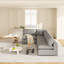Canapé modulaire rembourré 4 pièces Jossa-1020005622
