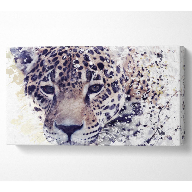 Catena Leopard Splash - Wrapped Canvas Print, 101.6cm H x 203.2cm W x 1cm D