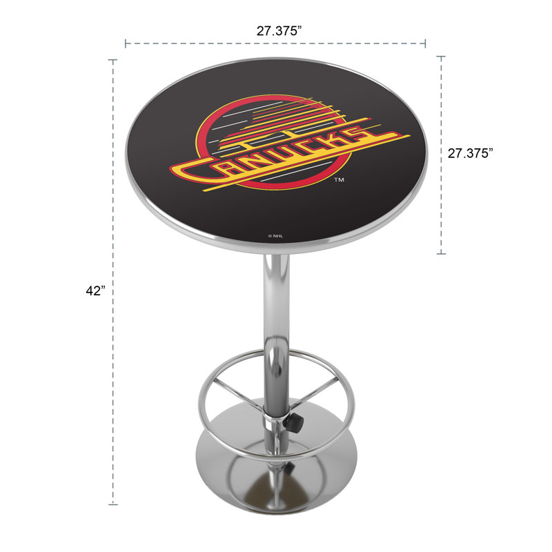 Table de bar avec repose-pieds Vancouver Canucks