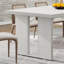wood Dining Table with sturdy sled legs-173351661