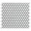 Eden 1" Rimmed Penny Round Matte Porcelain Mosaic Tile-42388063
