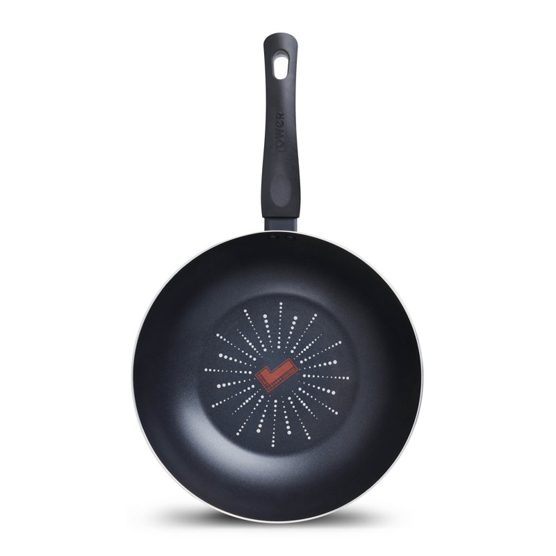 Tower T700306 SmartStart Classic 28cm Aluminium Wok with Easy Clean Aeroglide Non-Stick, Oven Safe, Long Lasting, PFOA Free