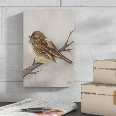 Winter Bird III' Painting on Canvas Laurel Foundry Modern Farmhouse Size: 12 H x 8 W