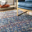 Tapis géométrique bleu / ivoire Pazug-1661810059