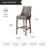 Maven Lane Vienna Swivel Stool with Faux Leather Upholstery-92561094-92561095