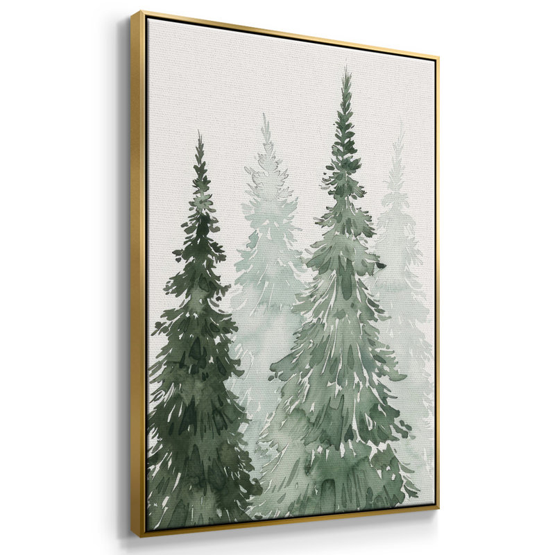 Winter Washed Coppice II, reproduction d'art sur toile, Encadrement doré, H 37 po x l 25 po x P 1,5 po