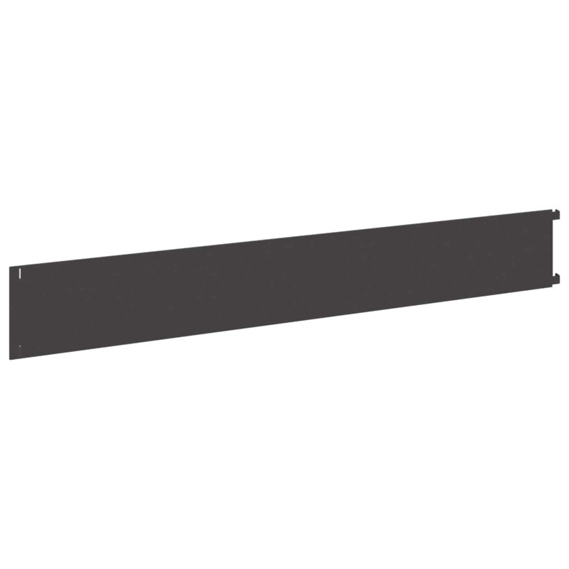 102 cm W Steel Lawn Edging Fencing with 30, 15cm H x 102cm W, Black
