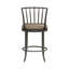 Tabouret de bar pivotant à hauteur de comptoir Vince-1435188291-1435188288