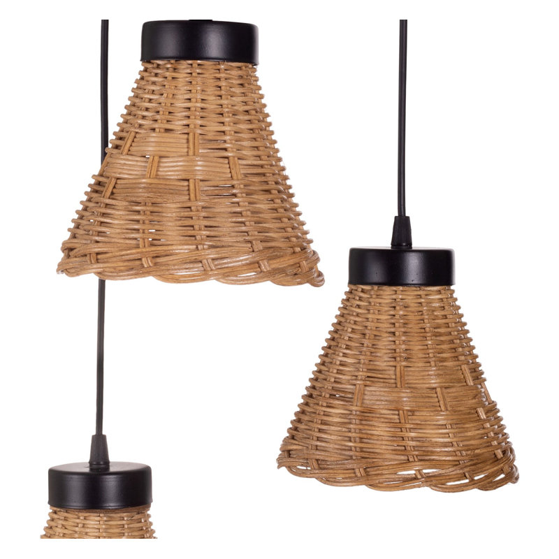 Luminaire suspendu cloche en grappe 3 lumières Impson