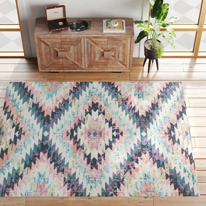 Emely Geometric Indoor Rug, Rectangle 7'10" x 10'3"