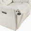 Fauteuil inclinable électrique moderne et contemporain en microfibre polie de 98 po avec appuis-tête électriques, ports USB et porte-gobelets Hemington.-1208525500