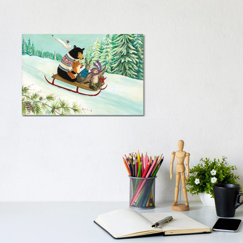 A Wintry Tantivy by Jahna Vashti - Wrapped Canvas Print, 20.32cm H x 30.48cm W x 1.905cm D