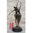 Dancing Couple Romantic Bronze Modernist Sculpture Statue on Marble Base Signed