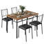 Ensemble de table de salle à manger 5 pièces pour 4 personnes-130107814-130107812