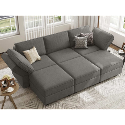 Neemi Modular Sleeper Couch Sectional Couch Bed Convertible Sectional Couch Bed Set Sleeper Couch