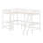 Wooden High Loftbed With Ladder，Safety Guardrail And 2 Built-In L-Shaped Desks-569341290