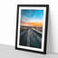 Road Through Iceland 1 Piece Single Picture Frame Wall Art on MDF-56864196-56864197