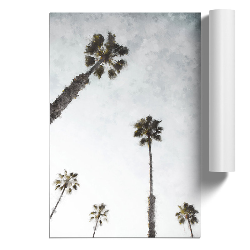 Cluster Of Palm Trees - No Frame Painting, 30cm H x 21cm W x 0.1cm D
