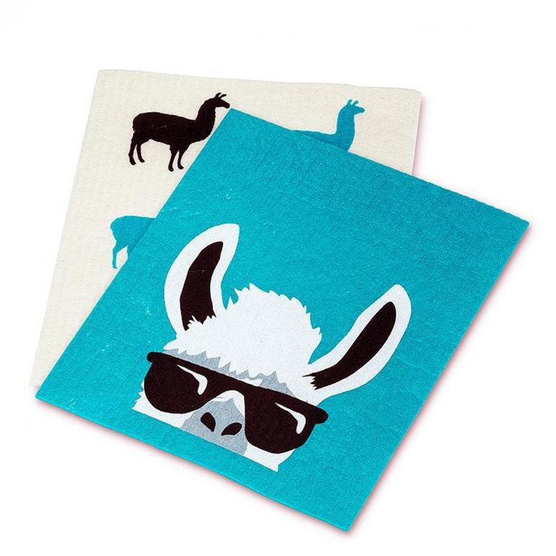 Ensemble de 2 lama avec abat-jour et lamas