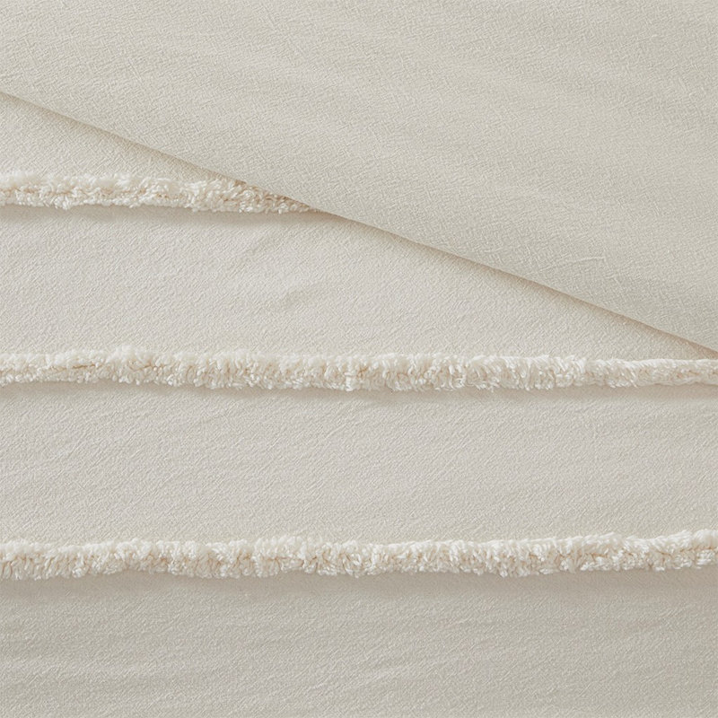 Ensemble de housse de couette moderne en coton Gracie Mills Sotelo, Housse de couette double et grand édredon