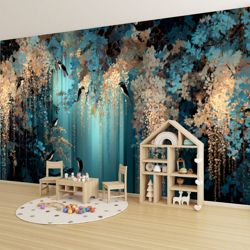 Papier peint adhésif auto-adhésif moderne pour la chambre à coucher L 69 po x l 96 po Peel and Stick
