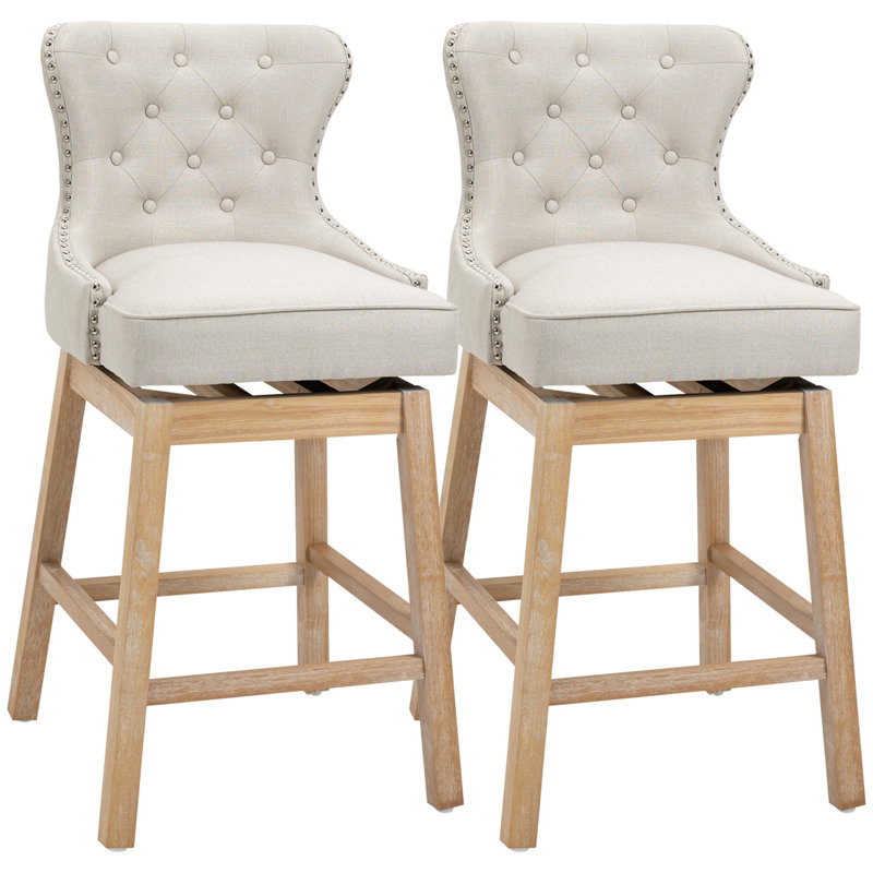Tabourets de bar en tissu