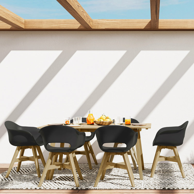 Kona - Table de salle à manger d'extérieur - Teck clair