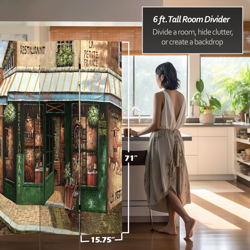 French Cafe Reversible Room Divider
