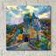  «Allemagne Wierschem Burg Eltz Castle» par Pierre Gavidia, art mural en verre acrylique, 12 po x 12 po