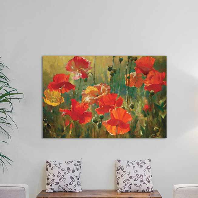 Champs dépilés, peinture sur toile tendue, H 8 po x l 12 po x P 0,75 po