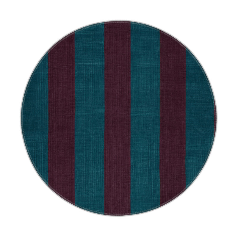 Checkered Red Indoor and Outdoor Area Rug, Rectangle 9' x 12'