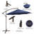 Walburn 120'' Lighted Cantilever Umbrella