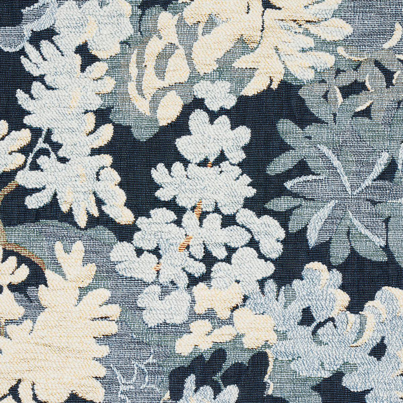 Tissu de tapisserie Verdure, Bleu