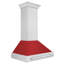 ZLINE 36 po. Hotte de cuisine murale en acier inoxydable satiné avec coque et poignée en acier inoxydable-66151388