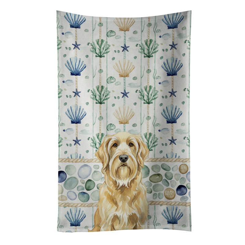 Serviette de cuisine Wheaten and Tan Otterhound Coastal, Lévrier Wheaten and Tan