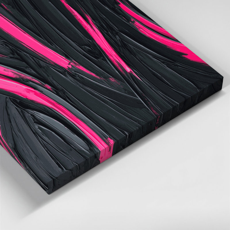 Neo Expressionism 67 Black Canvas Wall Art, 11" H x 14" W