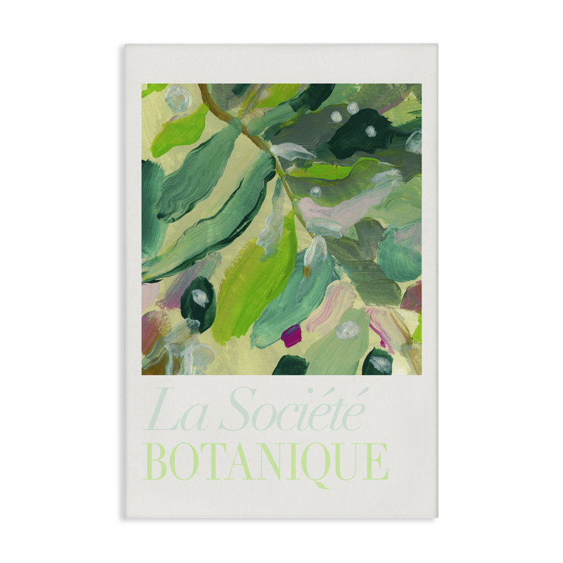  "Abstract French Botanicals", art mural sur toile par cartissi, H 30 po x l 20 po