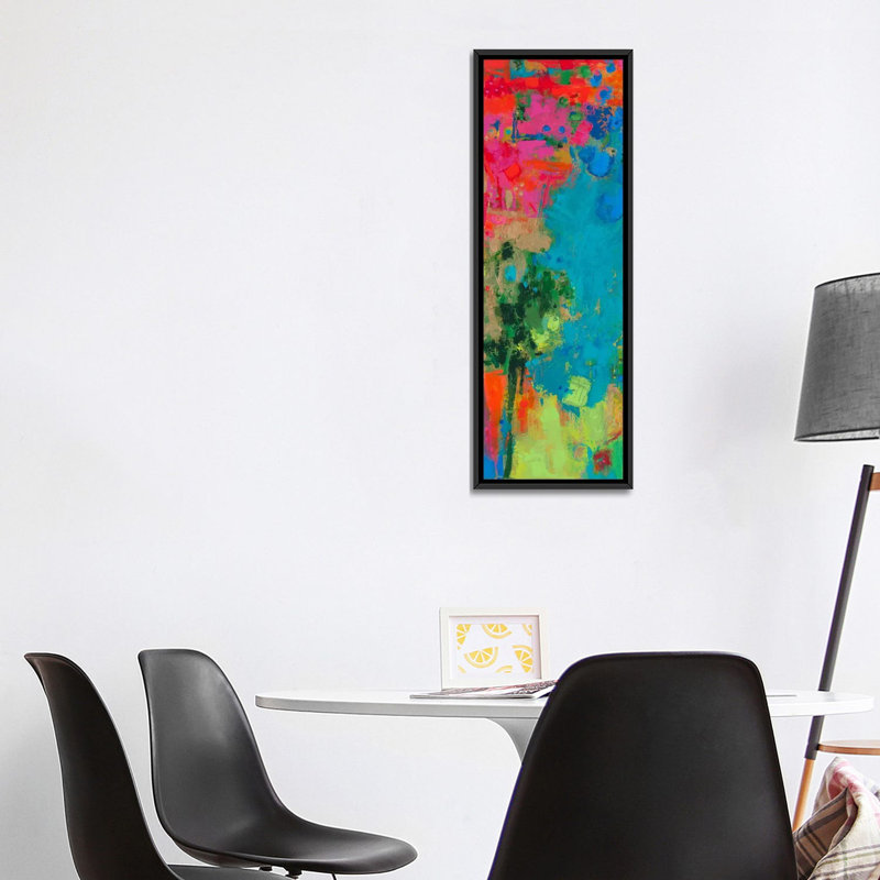 «The Peacock», impression sur toile, H 72 po x l 24 po x P 1,5 po, Toile avec cadre noir