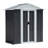 Outdoor Aluminum Alloy Frame Storage Shed with sliding Door and Vents
