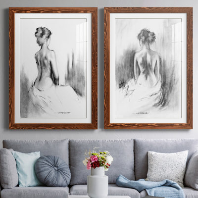 «Soft Silhouette I», ensemble de 2 reproductions d'art