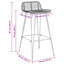 Counter Stool with Metal Frame