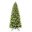 Arbre de Noël de 7 pi, 1375 pointes denses, 400 lumières à DEL blanc chaud, structure à charnières, assemblage sans tracas, arbre de support en métal avec pointes texturées et configuration pour gagner du temps,