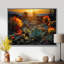 Succulent Desert Cactus Field Burning Sunset - Succulent Wall Art-119783894-97089313-109539064