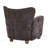 Alonzo Upholstered Club Chair with Round Wooden Legs-120328091