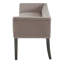 Banc rembourré gris clouté avec pieds en bois massif 49,5 po Alfordsville-1419363351