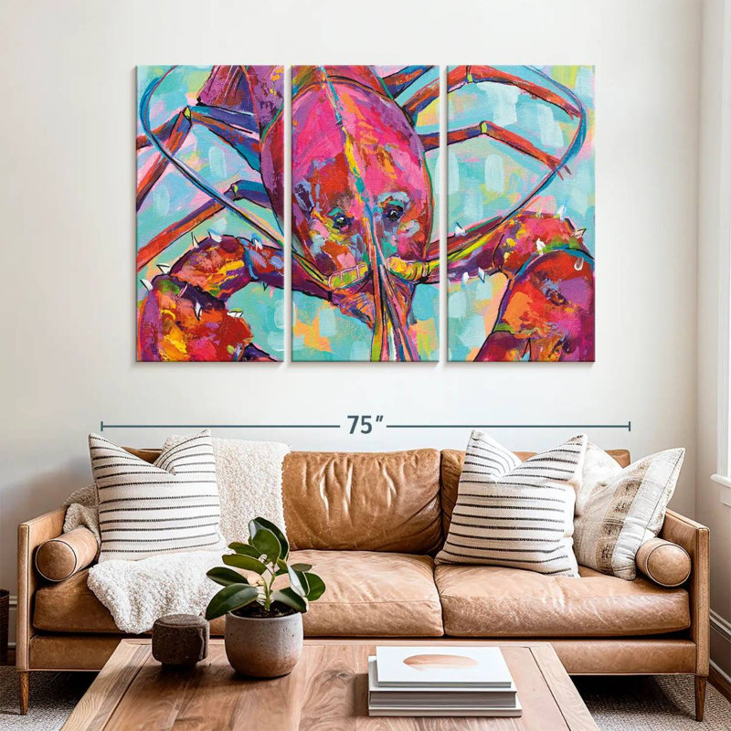 Brampt Lilly Lobster III, 42" H x 65" W
