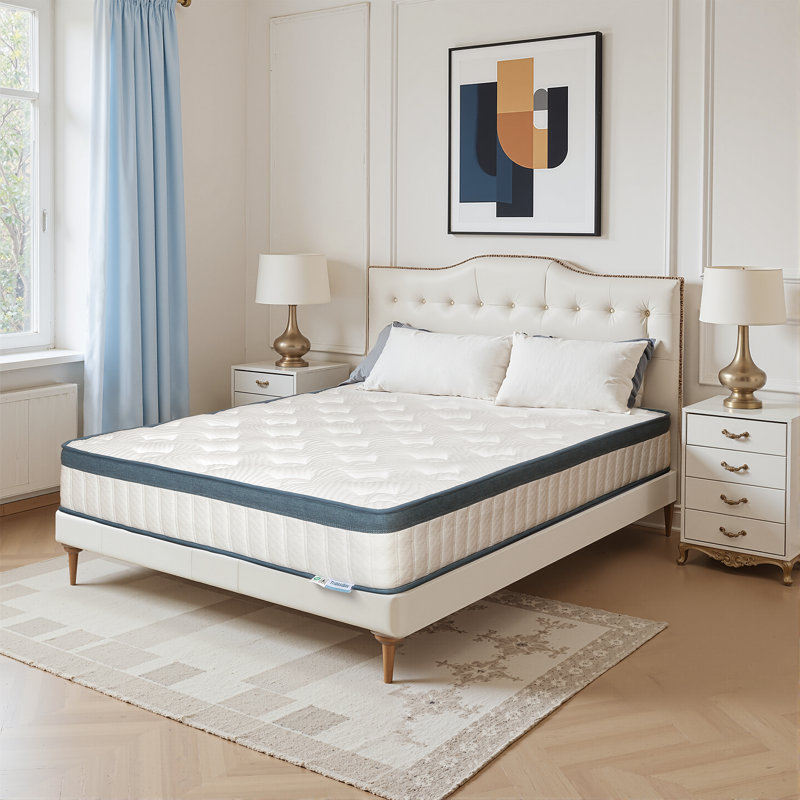  Mattress 90x200 Cm, Height 25 Cm, Pocket Spring Mattress, Medium Firmness H3, 7-zone Orthopaedic Mattress With Oeko-tex Certification, Spring Mattress With Gel Memory Foam